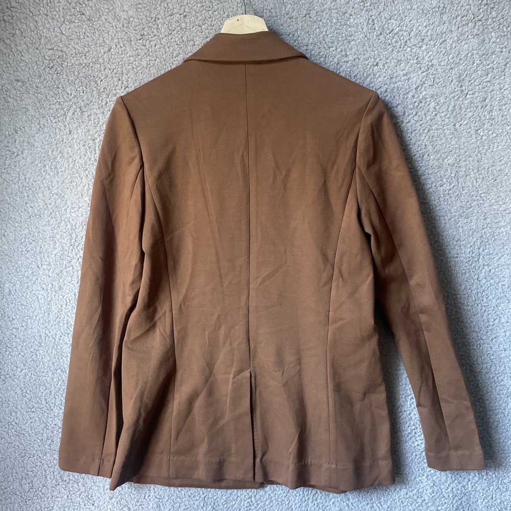 T Tahari Notch Collar Open Blazer Suit Brown Jacket NWT Women's Size Small (6) - Picture 8 of 8